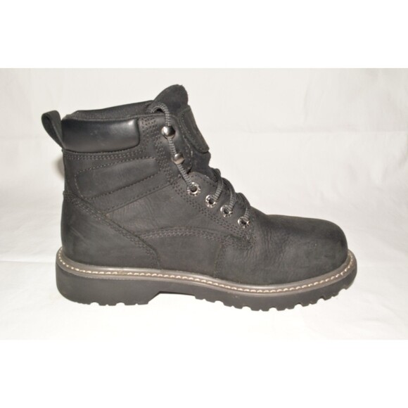 Wolverine Steel Toe Waterproof Work Boots Black Leather Men’s 9.5 W ASTM F2413-1 - Picture 4 of 11